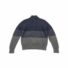 VINTAGE TOMMY HILFIGER MAGLIONE LAVORATO A MAGLIA CON BOTTONI BLU GRIGIO DA UOMO L