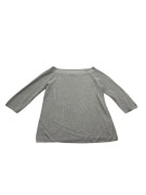VINTAGE TOMMY HILFIGER ΠΛΕΚΤΟ ΠΟΥΛΟΒΕΡ ΡΙΜΠ ΓΚΡΙ ΓΥΝΑΙΚΕΙΟ M