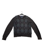 VINTAGE TOMMY HILFIGER KNIT SWEATER ARGYLE BROWN MEN M