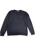 VINTAGE TOMMY HILFIGER SWEATER V NECK GREY MEN M