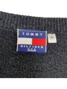 VINTAGE TOMMY HILFIGER SWEATER V NECK GREY MEN M