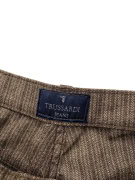 VINTAGE TRUSSARDI JEANS ΠΑΝΤΕΛΟΝΙ ΜΕ HERRINGBONE ΣΧΕΔΙΟ ΚΑΦΕ ΓΥΝΑΙΚΕΙΟ XS-S