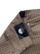 VINTAGE TRUSSARDI JEANS ΠΑΝΤΕΛΟΝΙ ΜΕ HERRINGBONE ΣΧΕΔΙΟ ΚΑΦΕ ΓΥΝΑΙΚΕΙΟ XS-S