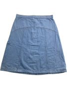 Vintage Denim Skirt Midi Retro No Logo Blue Women’s XL