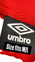 FELPA ROSSA VINTAGE UMBRO
