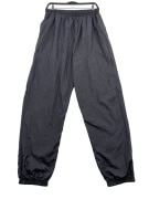 VINTAGE VIZ NYLON WIND BREAKER TRACK PANTS GREY MEN'S L