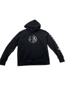 VINTAGE VOLKSWAGEN FELPA CON CAPPUCCIO LOGO NERO DA UOMO L