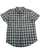 VINTAGE WRANGLER SHIRT, SHORT SLEEVE PLAID/CHECKED