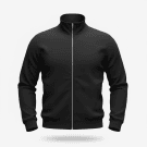 VINTAGE ZIP-UP SWEATSHIRT CASUAL BLACK MEN'S XL