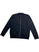 VINTAGE ZIP-UP SWEATSHIRT CASUAL BLACK MEN'S XL