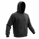 VINTAGE HOODED ZIP-UP SWEATSHIRT CASUAL BLACK MEN'S XL