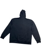 VINTAGE HOODED ZIP-UP SWEATSHIRT CASUAL BLACK MEN'S XL