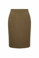 WEEKEND BY MAX MARA GONNA 90s A QUADRI MARRONE DA DONNA M