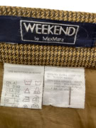 WEEKEND BY MAX MARA GONNA 90s A QUADRI MARRONE DA DONNA M
