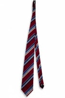 WESTBURY NECKTIE CLASSIC STRIPED BURGUNDY MENS PRE OWNED