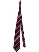 WESTBURY NECKTIE CLASSIC STRIPED BURGUNDY MENS PRE OWNED
