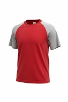 WILSON T-SHIRT 90s RAGLAN ΚΟΚΚΙΝΟ / ΓΚΡΙ UNISEX L