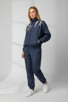 Winch Φόρμα Σετ Vintage Pattern Logo Μπλε Γυναικείο L