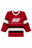 80s WOLF ETTER AND CO. FOOTBALL JERSEY SPORTY RED WHITE ΑΝΤΡΙΚΟ PRE OWNED S/M