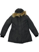 WOOLRICH ARCTIC PARKA NERO CON CAPPUCCIO E PELLICCIA