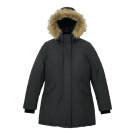 WOOLRICH ARCTIC PARKA NERO CON CAPPUCCIO E PELLICCIA