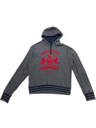 WOOLRICH Φούτερ Hoodie Vintage Με Κεντημένο Λογότυπο Γκρι Ανδρικό M
