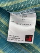WOOLRICH PLAID SHIRT CLASSIC BLUE WOMENS PRE OWNED M