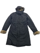 WOOLRICH Μπουφάν Parka Vintage Γούνα Μαύρο Γυναικείο L