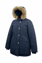 WOOLRICH Μπουφάν Parka Vintage Γούνα Μπλε Γυναικείο S