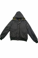 WOOLRICH Parka Jacket Logo Nero UNISEX L