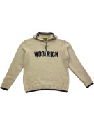 Woolrich Vintage Logo Knit Sweater Beige Men's XL