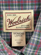 WOOLRICH SHIRT CLASSIC PLAID WOMEN PRE OWNED L