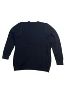 Wrangler Ανδρικό Πλεκτό Πουλόβερ Ribbed Μαύρο XL