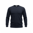Wrangler Ανδρικό Πλεκτό Πουλόβερ Ribbed Μαύρο XL