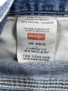 WRANGLER CARPENTER DENIM SHORTS BLUE UNISEX L