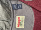 WRANGLER HALF ZIP SWEATSHIRT MINIMAL BORDEAUX MENS PRE OWNED M