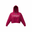 Wrangler Cropped Hoodie Sweatshirt Logo Pink Women’s M