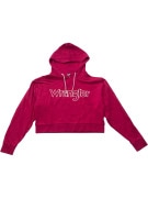 Wrangler Cropped Hoodie Sweatshirt Logo Pink Women’s M