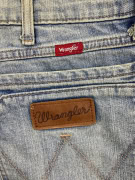 Wrangler Jeans Pantaloni Relaxed Straight Vintage Logo Blu Chiaro Uomo L