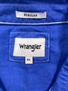 WRANGLER Κοντομάνικο Πουκάμισο Casual Μπλε Ανδρικό XL