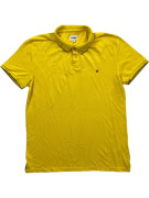 WRANGLER Polo casual da uomo con logo ricamato giallo Large