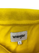 WRANGLER Polo casual da uomo con logo ricamato giallo Large
