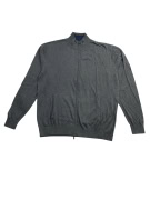 Wrangler Πλεκτή Ζακέτα Casual Μονόχρωμη Γκρι Ανδρική 3XL