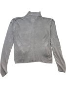WRANGLER CARDIGAN IN MAGLIA CON ZIP MINIMAL GRIGIO DONNA PRE OWNED L