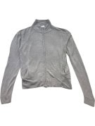 WRANGLER CARDIGAN IN MAGLIA CON ZIP MINIMAL GRIGIO DONNA PRE OWNED L