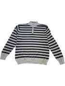 WRANGLER ΠΛΕΚΤΟ HALF ZIP ΡΙΓΕ ΓΚΡΙ ΜΑΥΡΟ ΑΝΤΡΙΚΟ PRE OWNED XL
