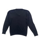 Wrangler Πλεκτό Πουλόβερ Classic V-Neck Logo Μαύρο Ανδρικό L