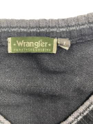 Wrangler Πλεκτό Πουλόβερ Classic V-Neck Logo Μαύρο Ανδρικό L