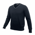 Wrangler Πλεκτό Πουλόβερ Classic V-Neck Logo Μαύρο Ανδρικό L