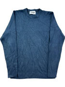 WRANGLER KNIT SWEATER MINIMAL BLUE MEN PRE OWNED L